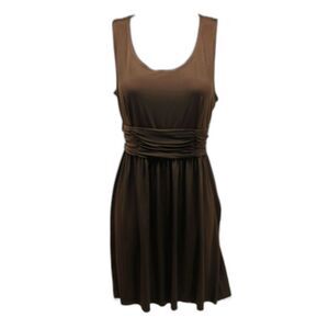 KS Petites Collection Women's 8P Brown Tank Style Midi with Side Zipper.........